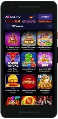 Rejestracja w NVCasino na telefonie
